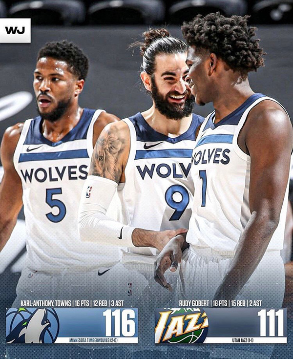 12月27日 NBA常规赛 森林狼vs爵士 全场录像