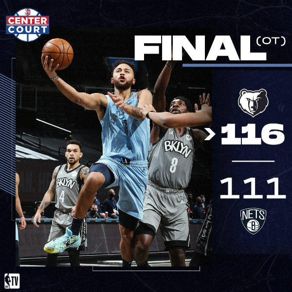 12月29日 NBA常规赛 灰熊vs篮网 全场录像