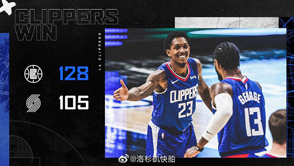 12月31日 NBA常规赛 开拓者vs快船 全场录像