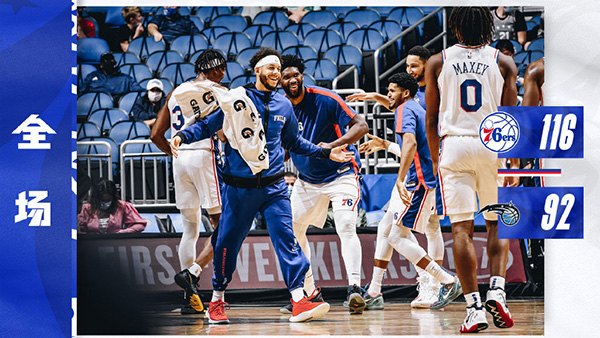 01月01日 NBA常规赛 76人vs魔术 全场录像