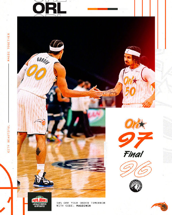 01月21日 NBA常规赛 魔术vs森林狼 全场录像