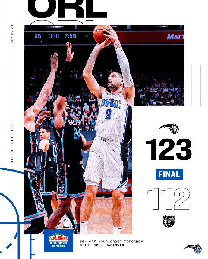 02月13日 NBA常规赛 魔术vs国王 全场录像