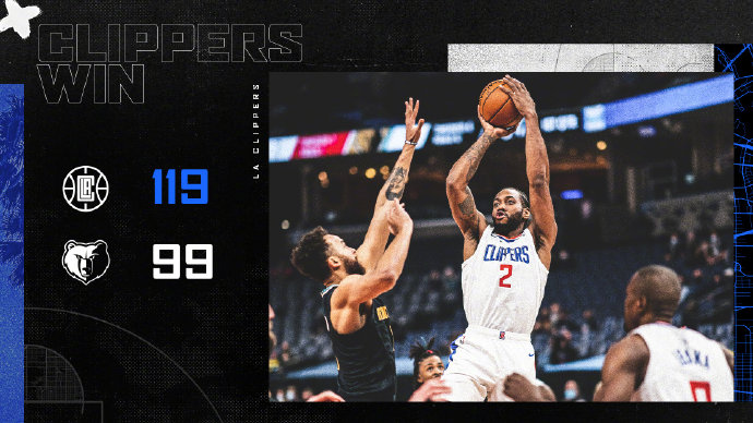02月27日 NBA常规赛 快船vs灰熊 全场录像