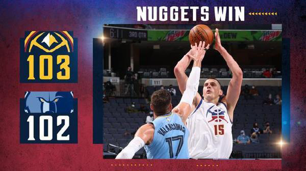 03月13日 NBA常规赛 掘金vs灰熊 全场录像