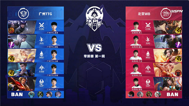 03月13日 2021年KPL春季赛 季前赛 WB vs TTG 全场录像