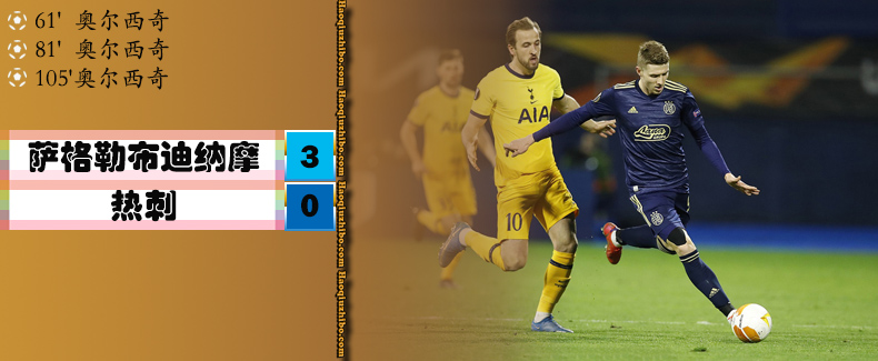 萨格勒布迪纳摩3-0热刺