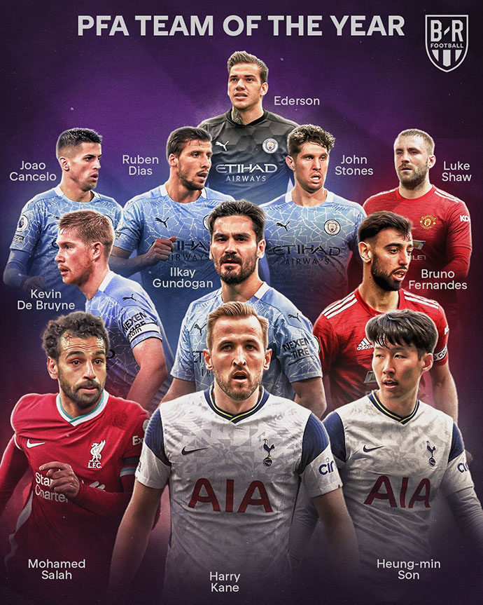 英超赛季最佳阵容