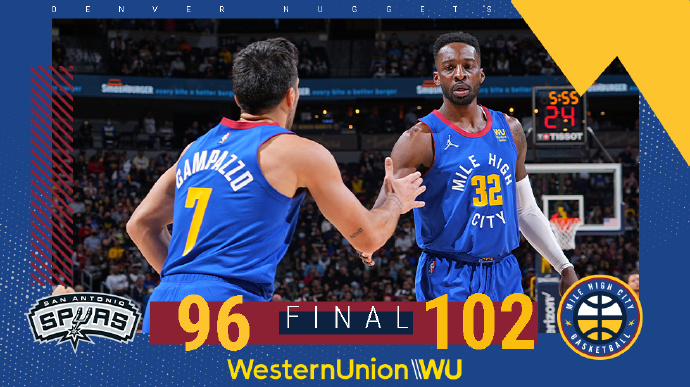 10月23日 NBA常规赛 马刺vs掘金 全场录像