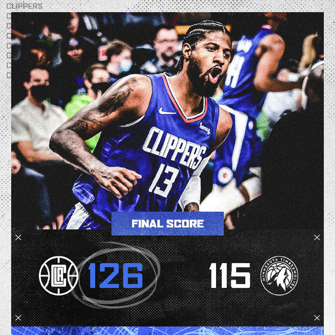 11月04日 NBA常规赛 快船vs森林狼 全场录像