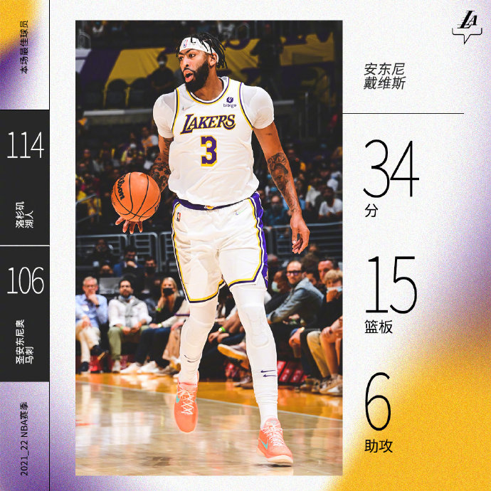 11月15日 NBA常规赛 马刺vs湖人 全场录像