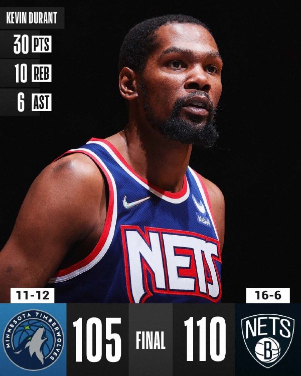 12月04日 NBA常规赛 森林狼vs篮网 全场录像