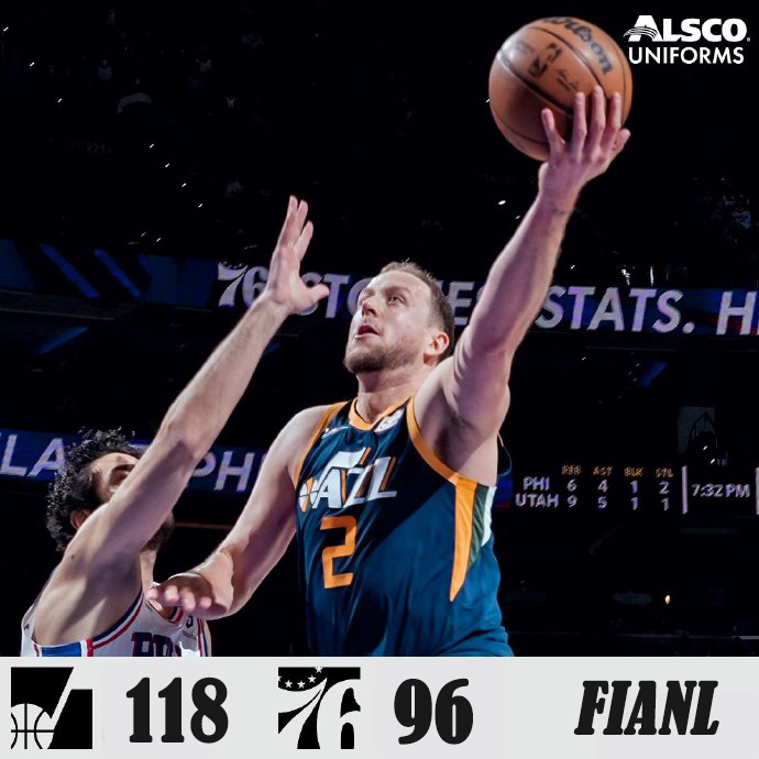 12月10日 NBA常规赛 76人vs爵士 全场录像