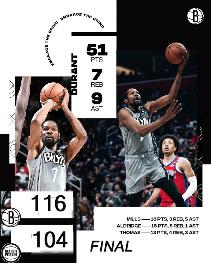 12月13日 NBA常规赛 篮网vs活塞 全场录像