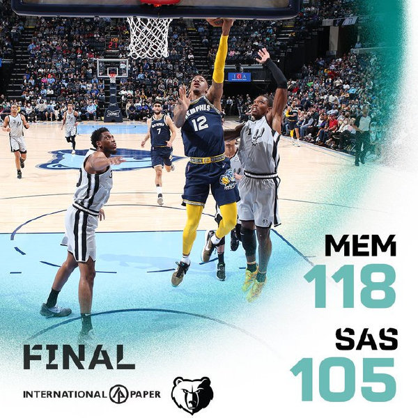 01月01日 NBA常规赛 马刺vs灰熊 全场录像