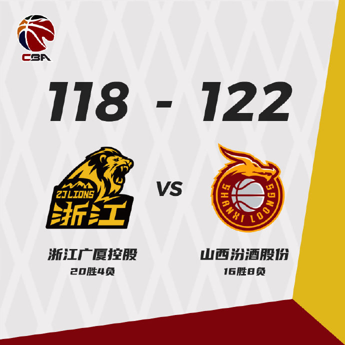 01月19日 CBA常规赛 广厦vs山西 全场录像