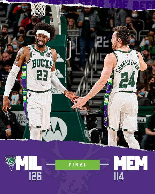 01月20日 NBA常规赛 灰熊vs雄鹿 全场录像
