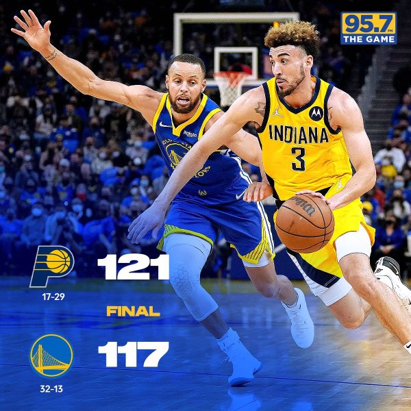 01月21日 NBA常规赛 步行者vs勇士 全场录像