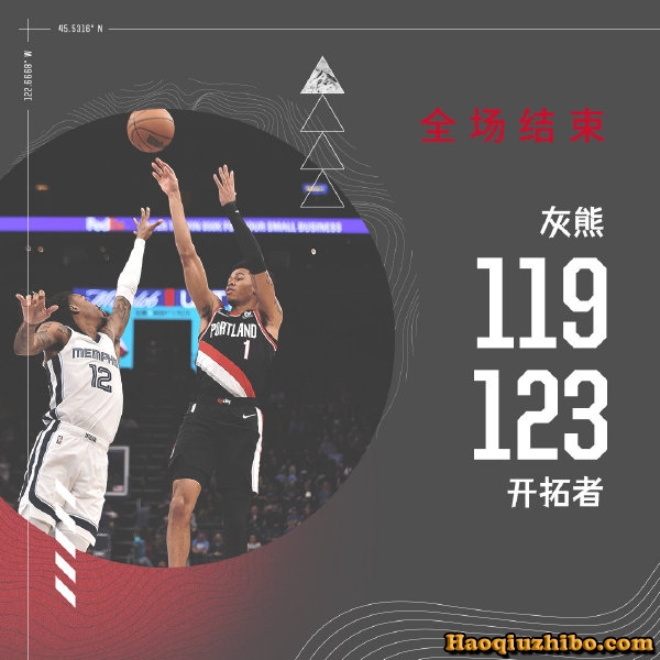 02月17日 NBA常规赛 开拓者vs灰熊 全场录像