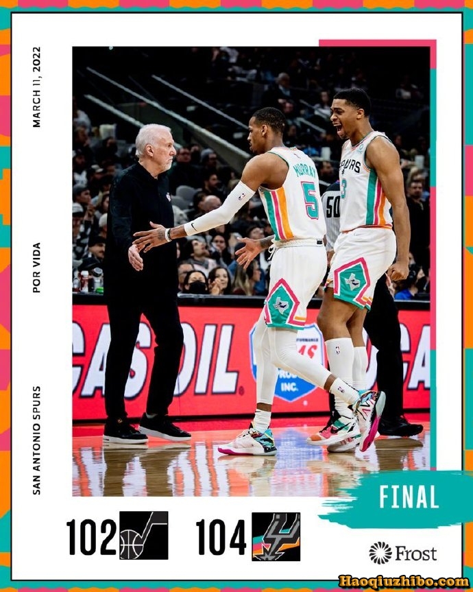 03月12日 NBA常规赛 爵士vs马刺 全场录像