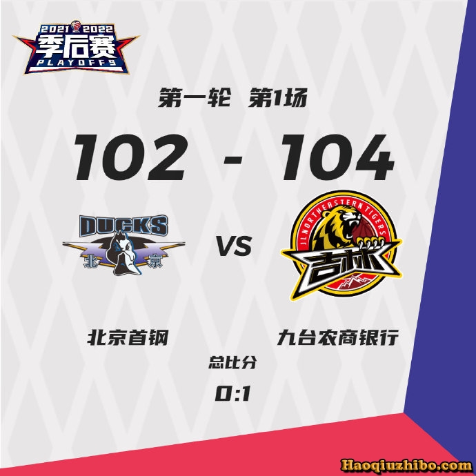 吉林104-102击退北京