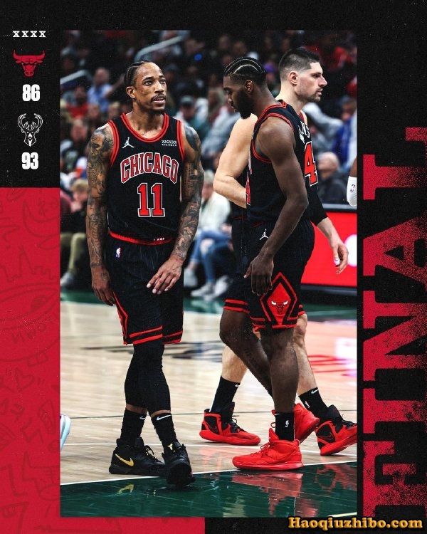 雄鹿93-86有惊无险的击败公牛