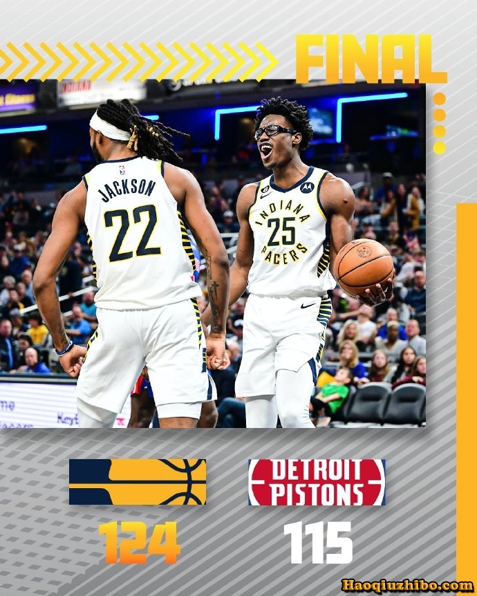 10月23日 NBA常规赛 活塞vs步行者 全场录像