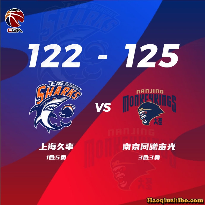 10月23日 CBA常规赛 上海vs同曦 全场录像