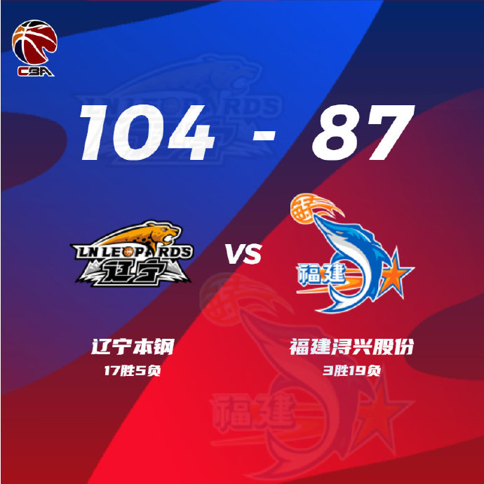 01月04日 CBA常规赛 辽宁vs福建 全场录像