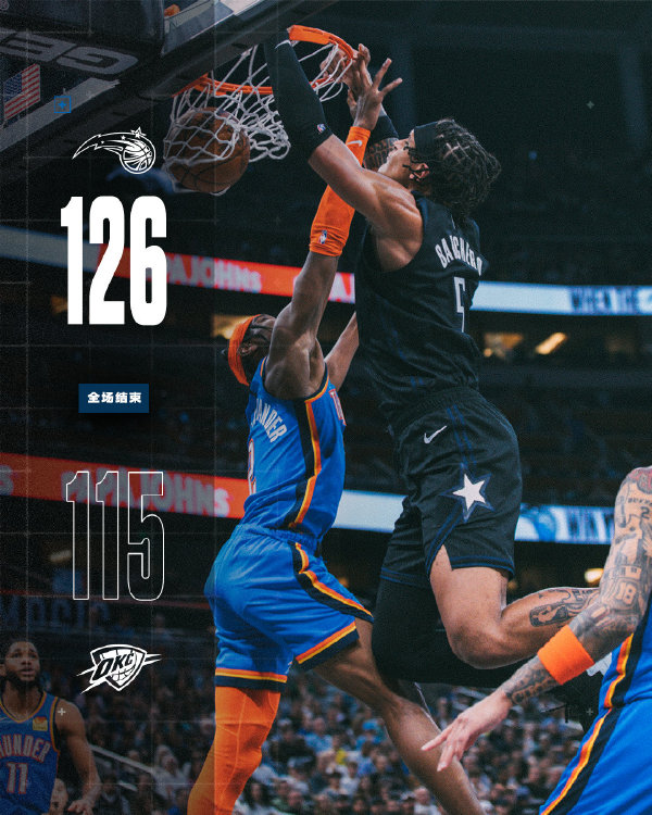 01月05日 NBA常规赛 雷霆vs魔术 全场录像