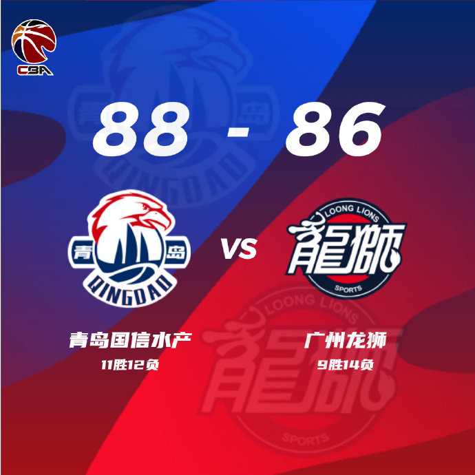 01月07日 CBA常规赛 青岛vs广州 全场录像