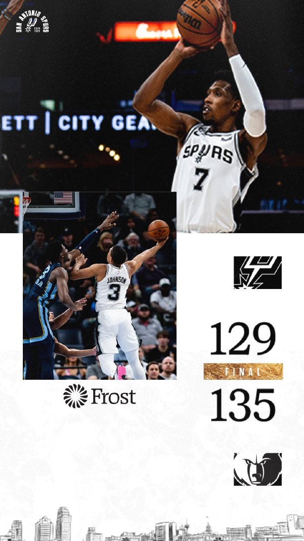 01月12日 NBA常规赛 马刺vs灰熊 全场录像