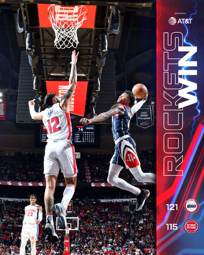 04月01日 NBA常规赛 活塞vs火箭 全场录像
