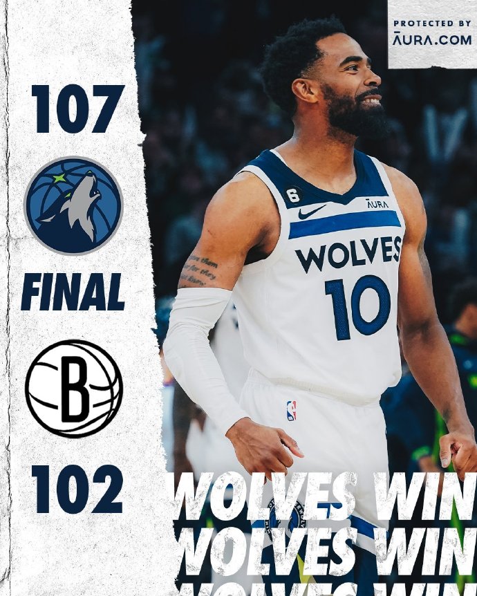 04月05日 NBA常规赛 森林狼vs篮网 全场录像