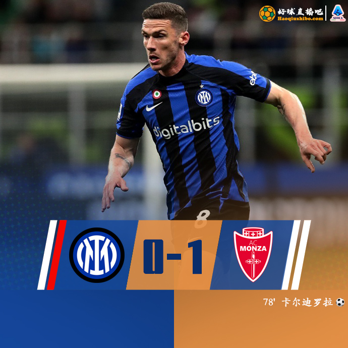 意甲直播回顾战况:国米0-1五轮不胜 卡尔迪罗拉破门哲科失绝平