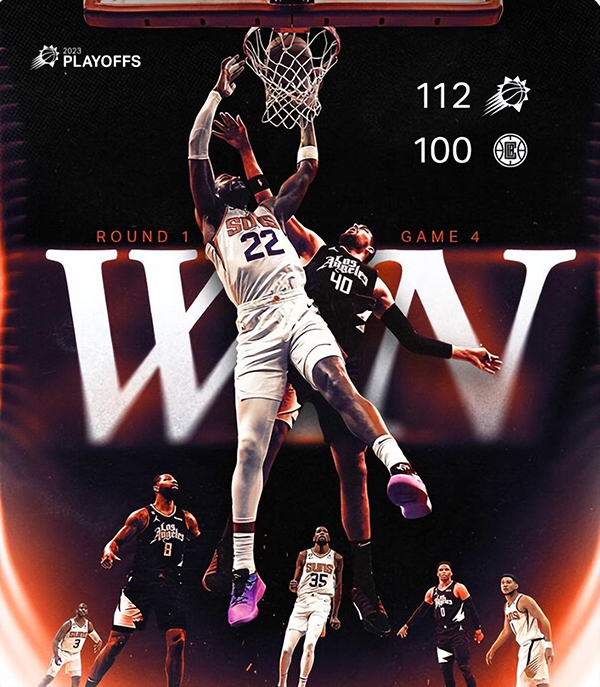 04月23日 NBA季后赛首轮G4 太阳vs快船 全场录像