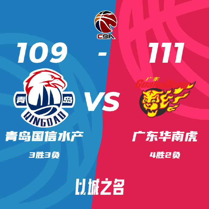 11月05日 CBA常规赛 青岛vs广东 全场录像