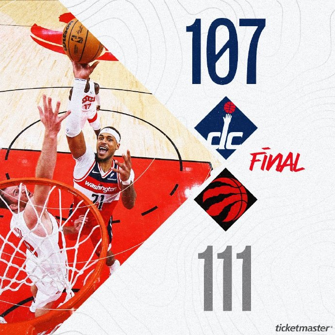 1月14日 NBA常规赛 奇才vs猛龙 全场录像