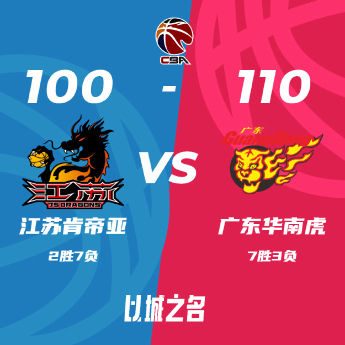 CBA录像回顾战况:广东110-100江苏 沃特斯32+6 崔晓龙29分