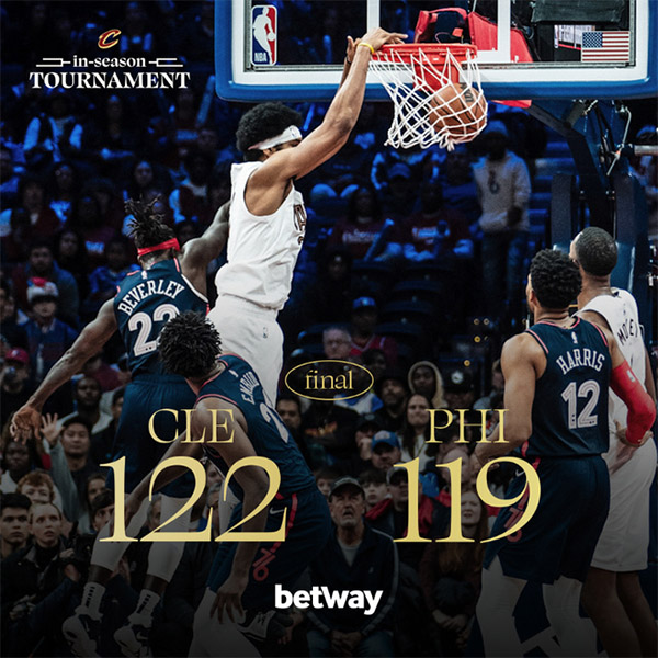 11月22日 NBA季中锦标赛 骑士vs76人 全场录像