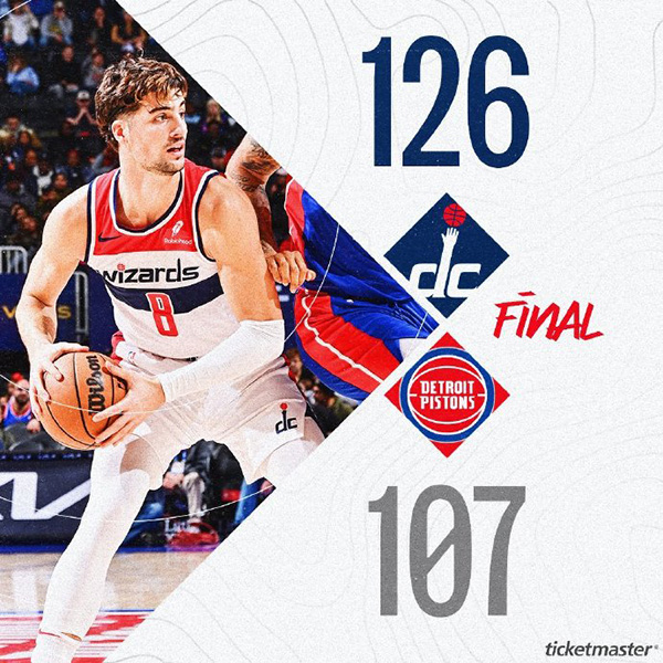 11月28日 NBA常规赛 奇才vs活塞 全场录像