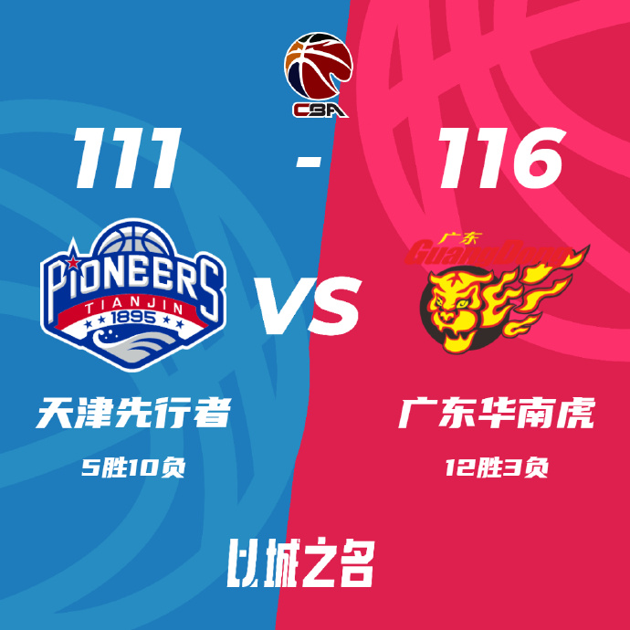 CBA录像回顾战况:广东116-111天津 周琦25+13 詹姆斯51+15