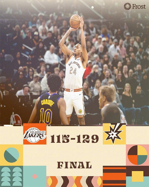 12月16日 NBA常规赛 湖人vs马刺 全场录像