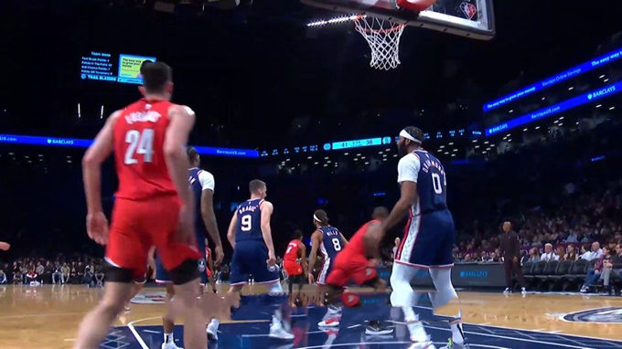 2022.3.19NBA录像回放高清 开拓者vs篮网