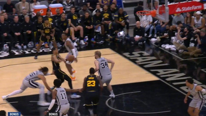 2022.4.10NBA全场录像回放 勇士vs马刺