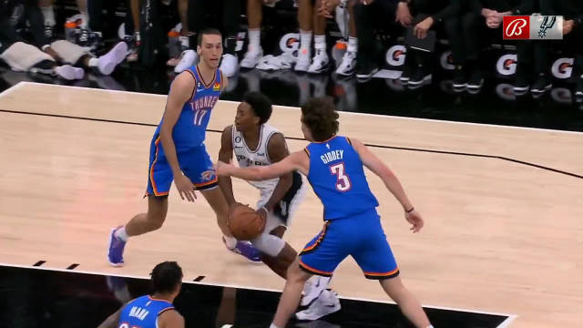 2022.10.14NBA全场录像回放 雷霆vs马刺
