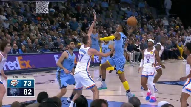 2022.12.8NBA全场录像回放 雷霆vs灰熊