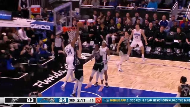 2022.12.24NBA全场录像回放 马刺vs魔术