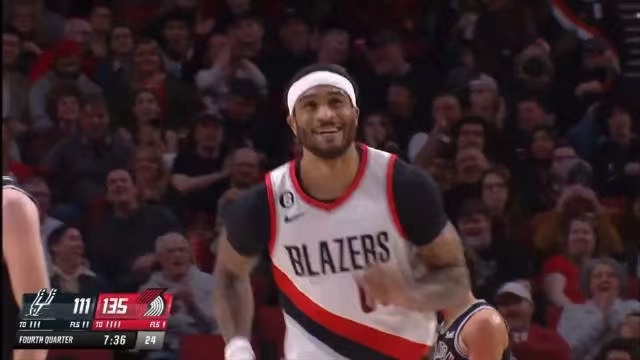 2023.1.24NBA全场录像回放 马刺vs开拓者
