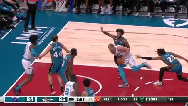 2023.2.4NBA录像回放高清 黄蜂vs活塞