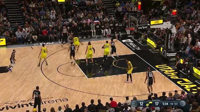 2023.3.1NBA全场录像回放 马刺vs爵士